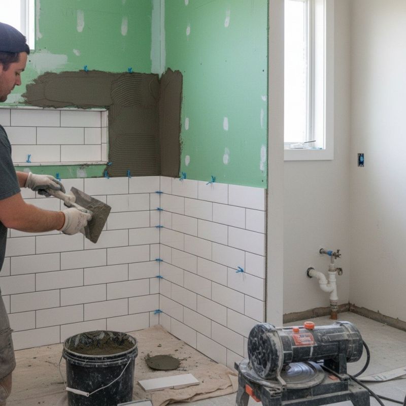 Tile Shower Pan Installation in Alpharetta, GA
