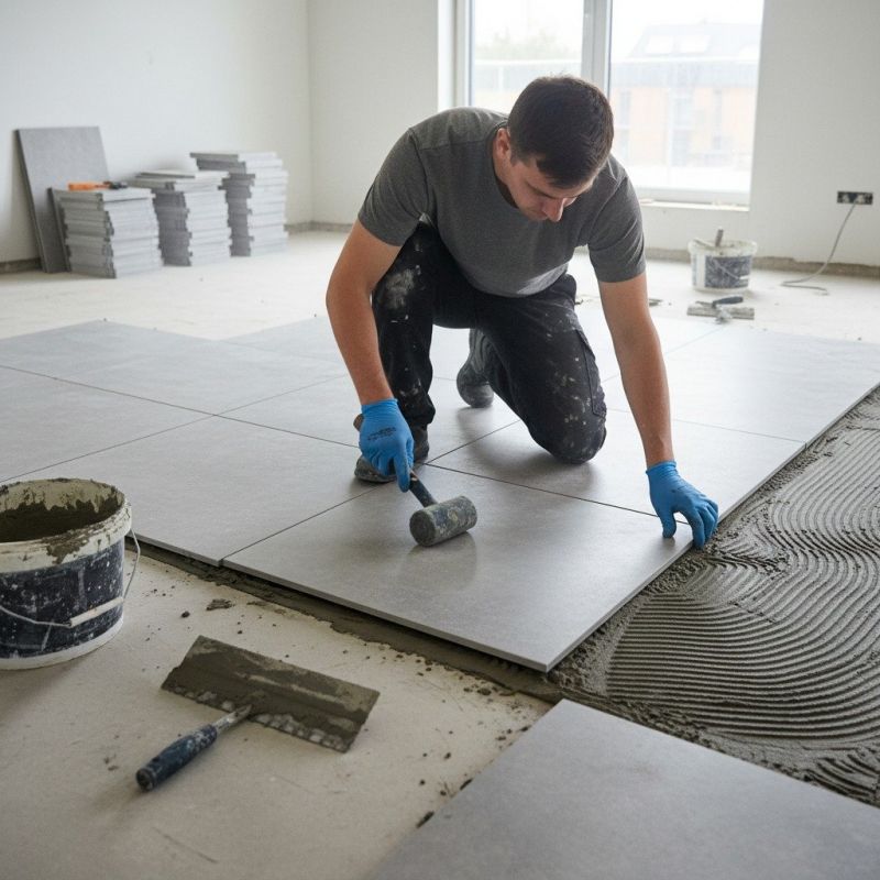 Mosaic Tile Floor Installation in Baltimore, MD