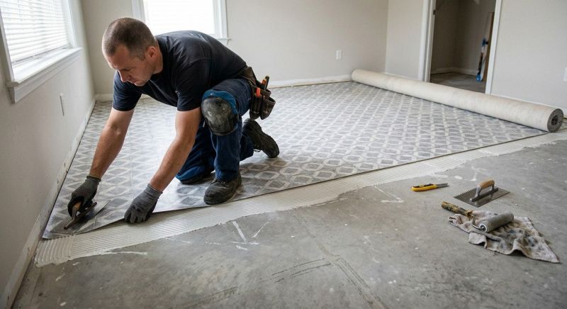 Sheet Linoleum Installation in Mckinney, TX
