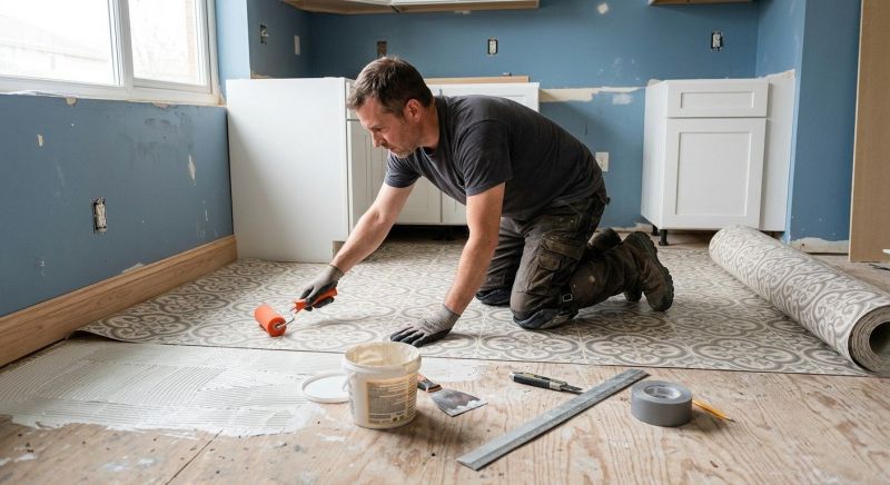 Sheet Linoleum Installation in Boerne, TX
